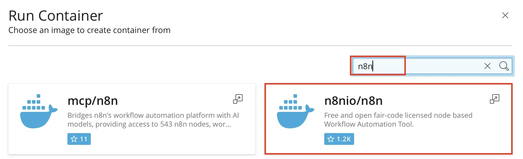 Image: Plesk: n8n container
