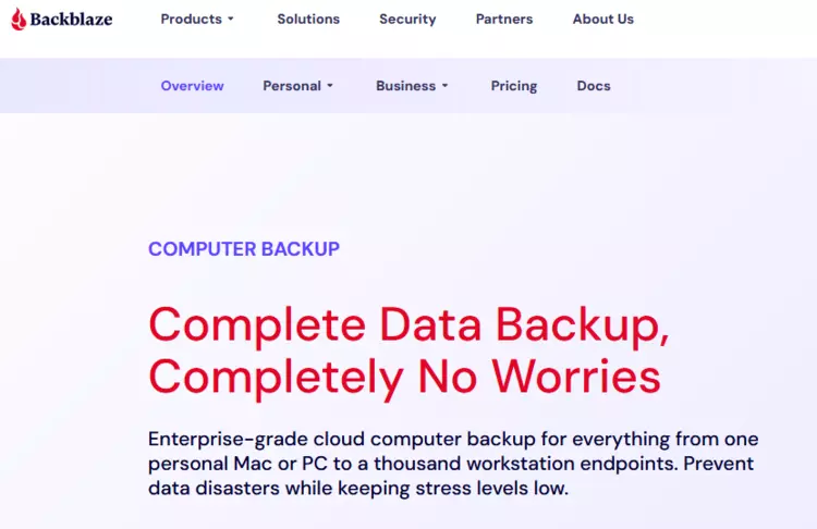 Backblaze website Backblaze website