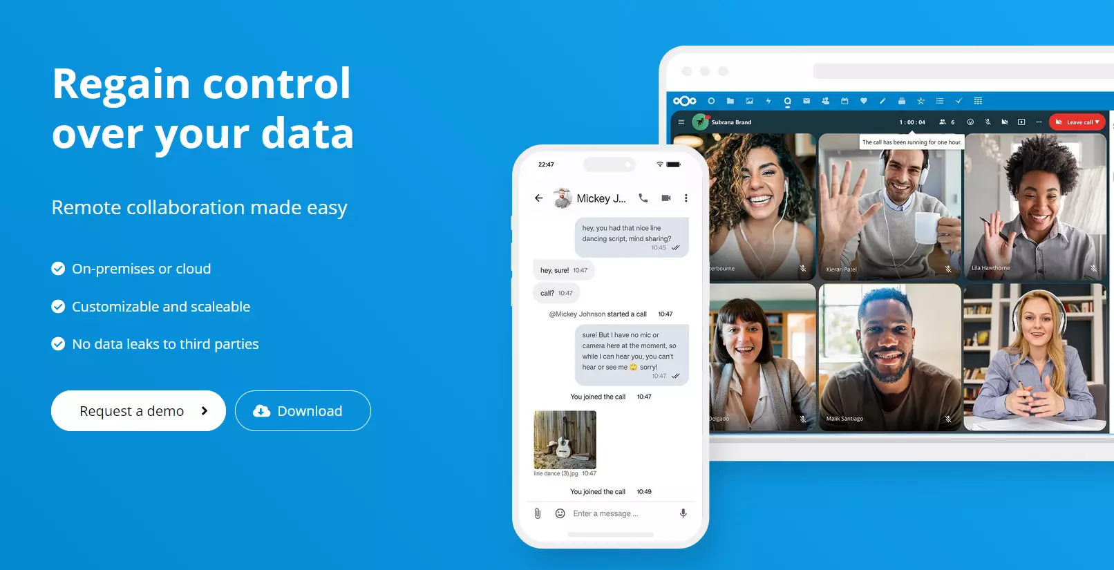 Image: Nextcloud web interface