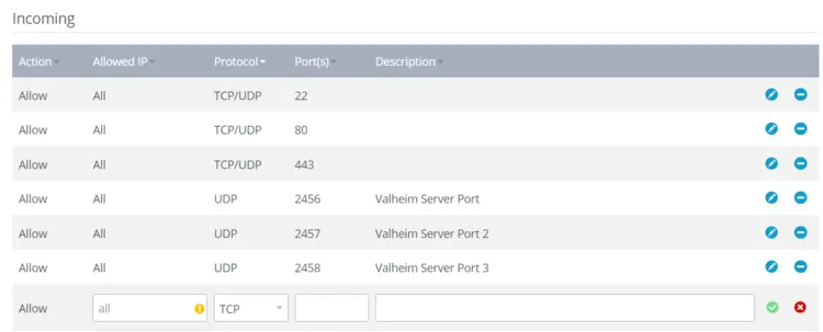 IONOS Cloud Panel: Open the Valheim server ports IONOS Cloud Panel: Open the Valheim server ports