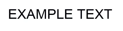 Browser view: The font variant all-small-caps formats all letters in the words “Example text” as small capitals Browser view: The font variant all-small-caps formats all letters in the words “Example text” as small capitals