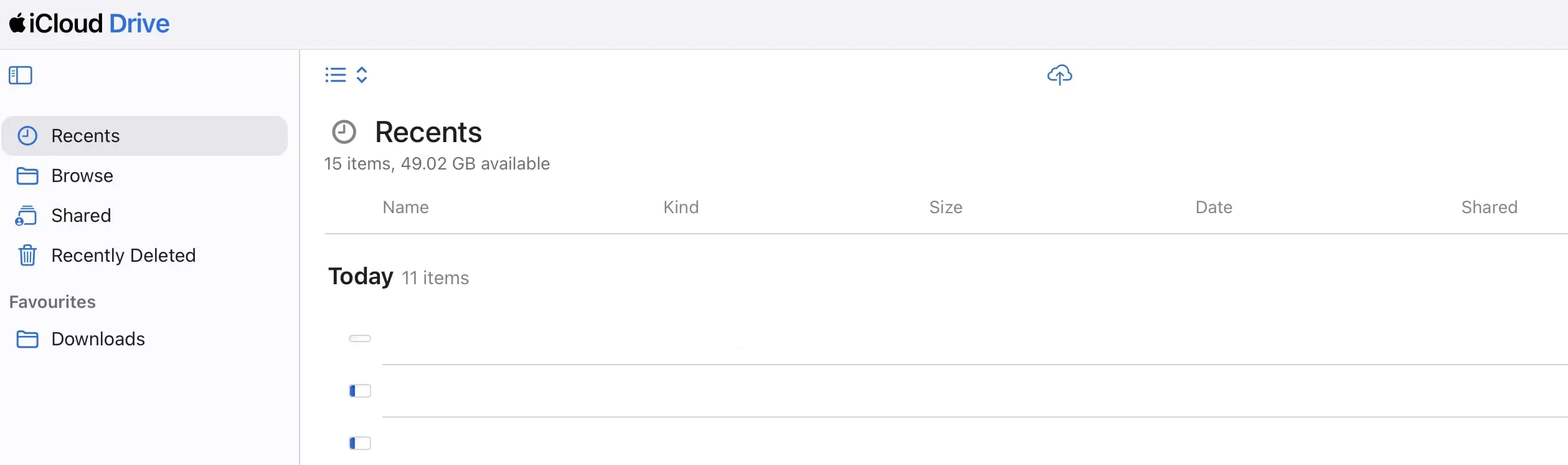 Image: iCloud Drive: Web version