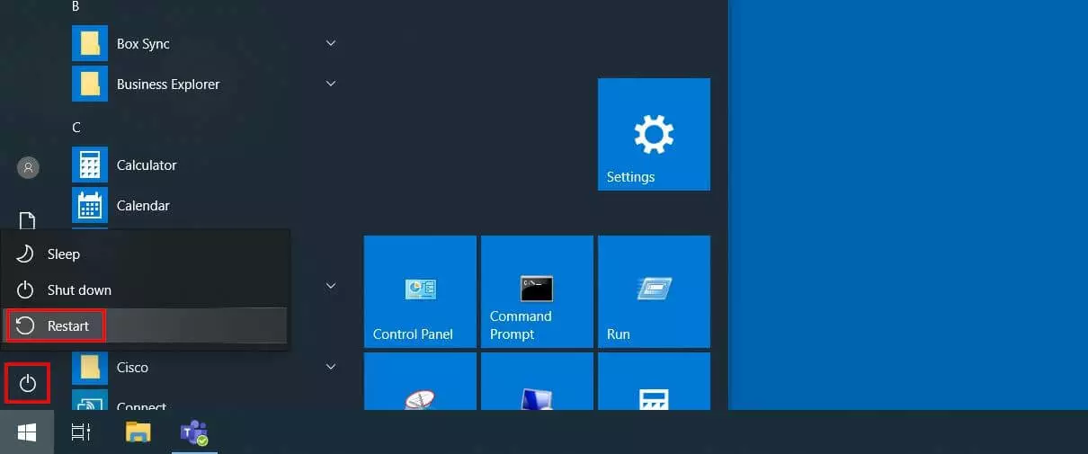 Image: Windows 10: “On/off” options