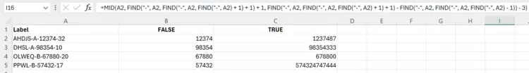 Combination of Excel FIND and MID to extract text of variable length Combination of Excel FIND and MID to extract text of variable length