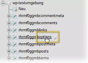 Image: Edit database
