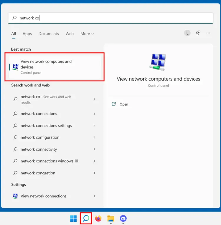 Windows 11: Search for network connections Windows 11: Search for network connections