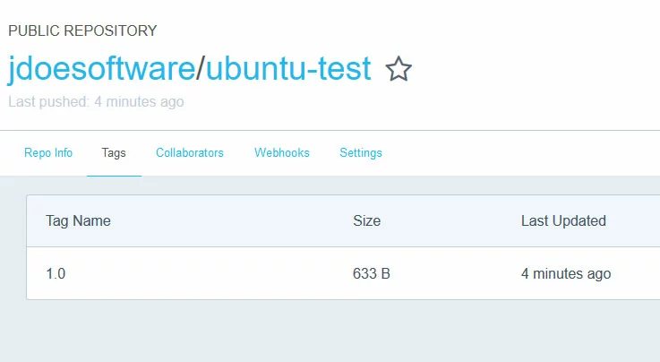 Image: Repository versions
