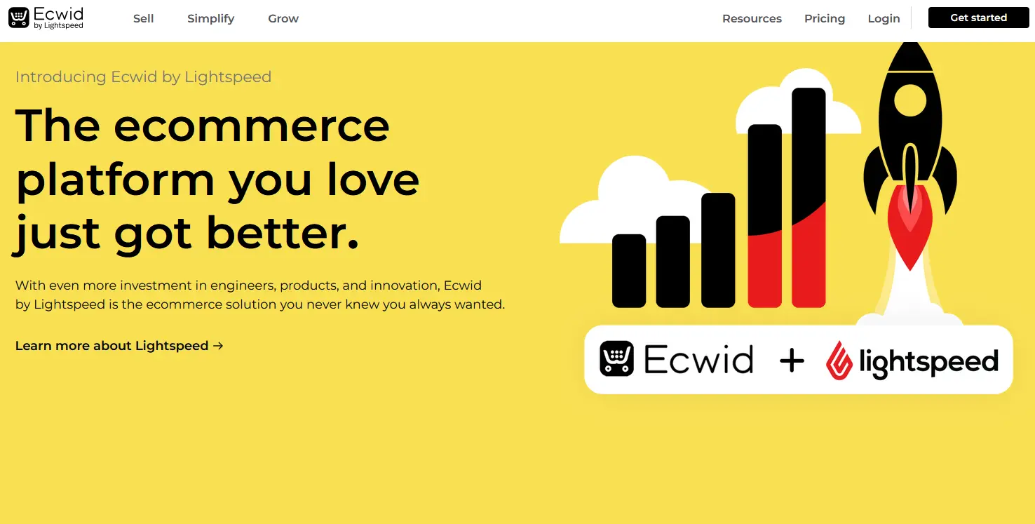 Ecwid website screenshot Image: Ecwid website screenshot