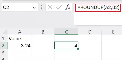 Excel: Round up with 0 decimal places Image: Excel: Round up with 0 decimal places