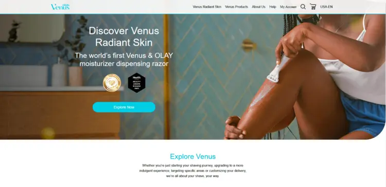 Gillette Website for women’s products Gillette Website for women’s products