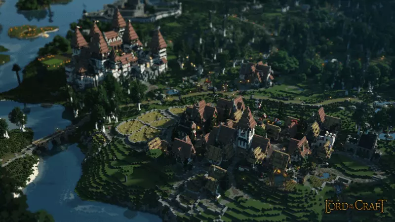 Landscape in Lord of the Craft Minecraft server