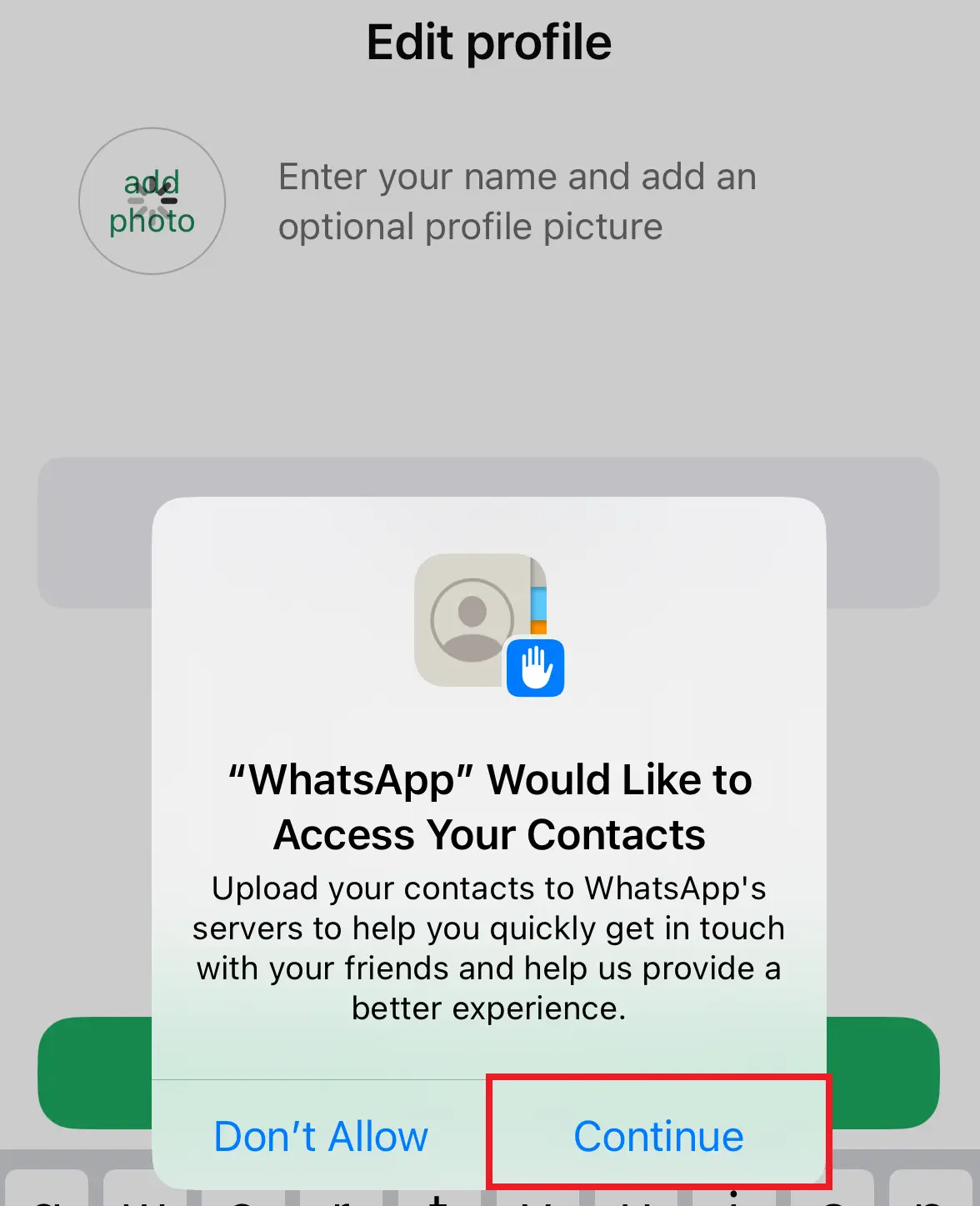 WhatsApp popup message for sharing contacts and media Image: WhatsApp popup message for sharing contacts and media