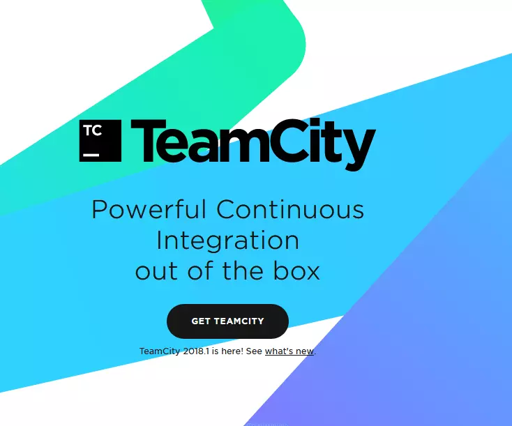 Image: TeamCity homepage