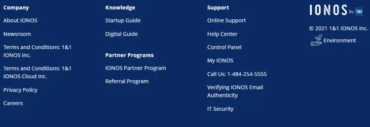 Example with links to key feature pages (left-hand side) and other categories Example with links to key feature pages (left-hand side) and other categories