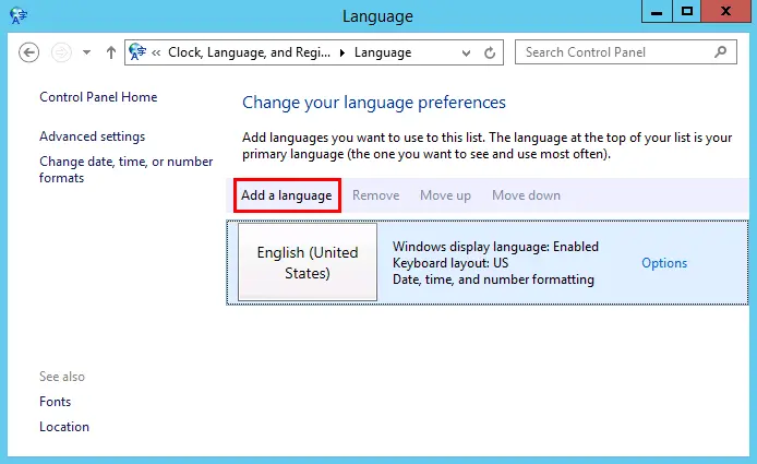 Add a language Add a language