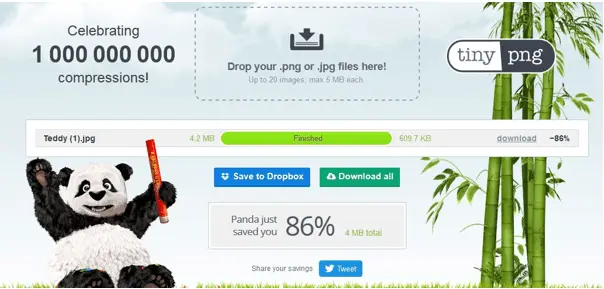 TinyPNG: Result of the compression TinyPNG: Result of the compression