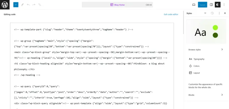 Editing a WordPress theme Editing a WordPress theme