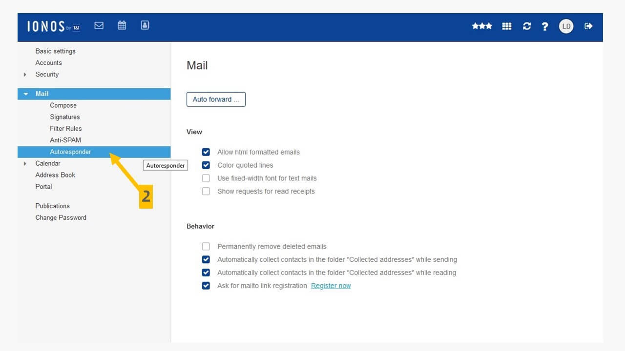 thunderbird out of office