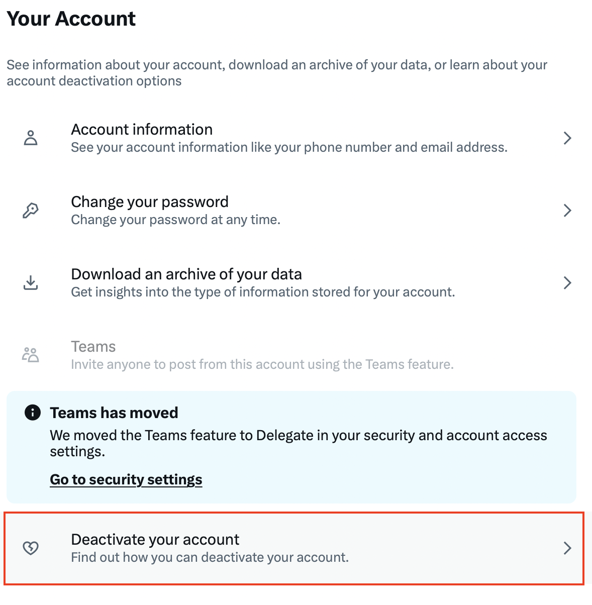 Twitter: ‘Your Account’ Image: Twitter: ‘Your Account’