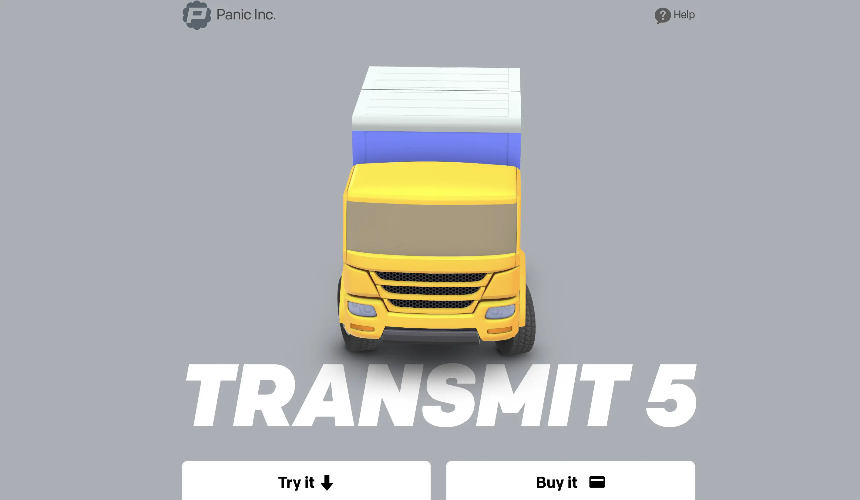 Image: Screenshot of the Transmit website