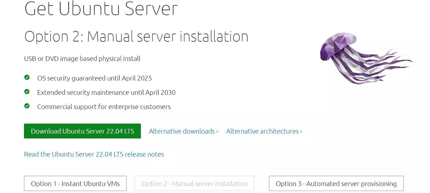 Image: Screenshot of the official Ubuntu website