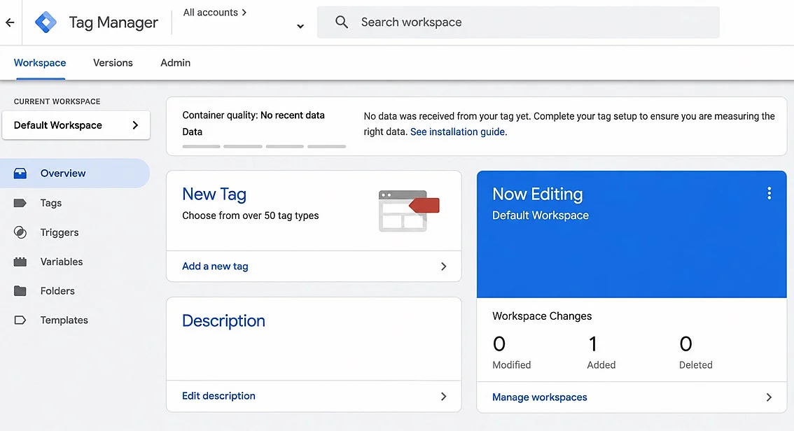 Google Tag Manager: Create a new tag Image: Google Tag Manager: Create a new tag