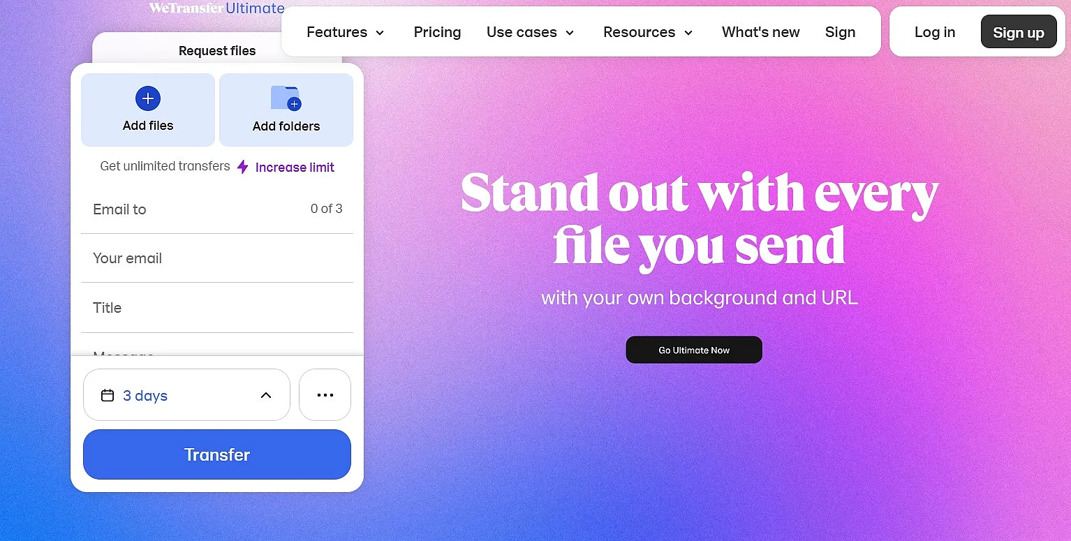 WeTransfer Image: WeTransfer
