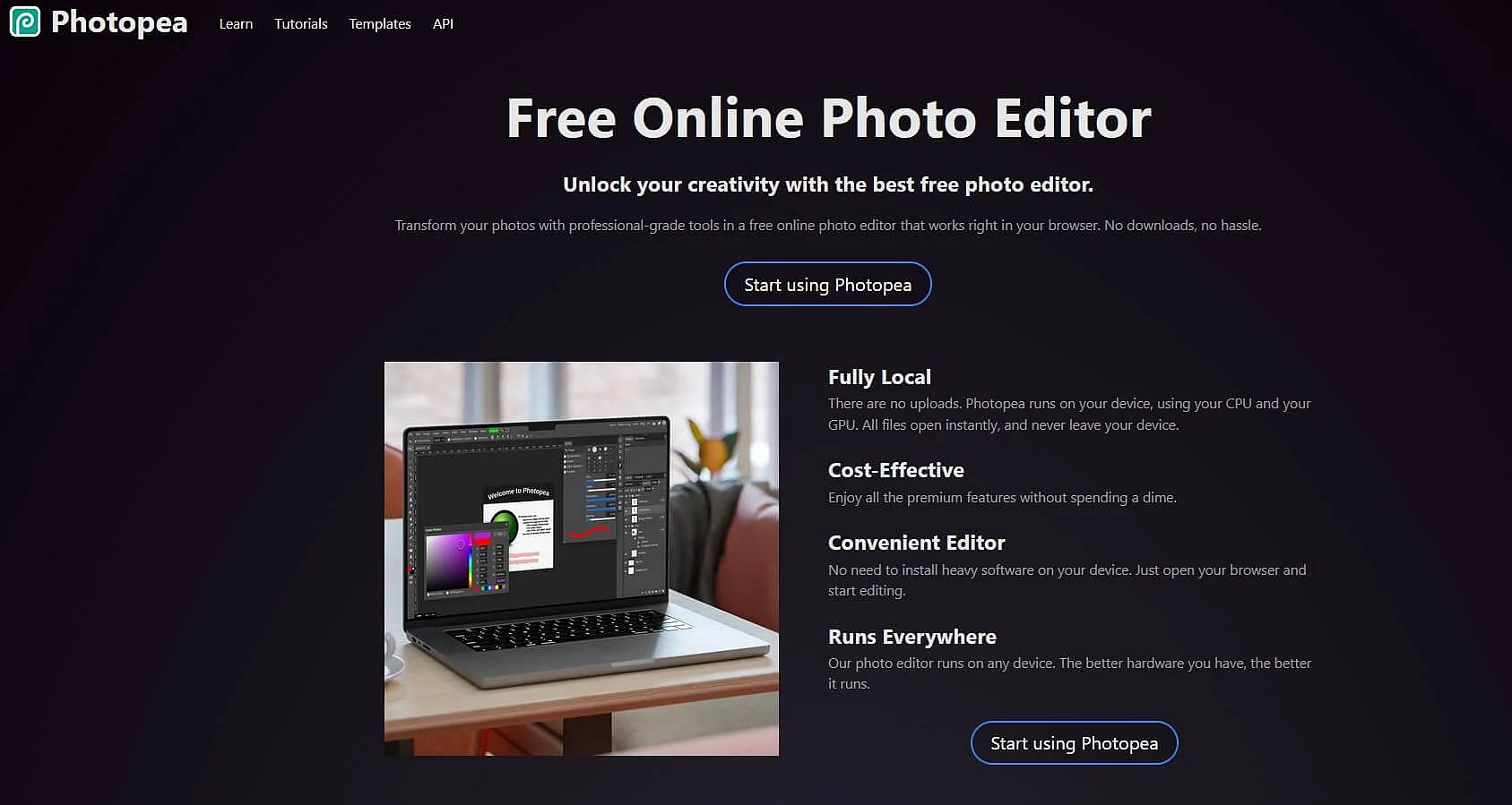 Image: Photopea website