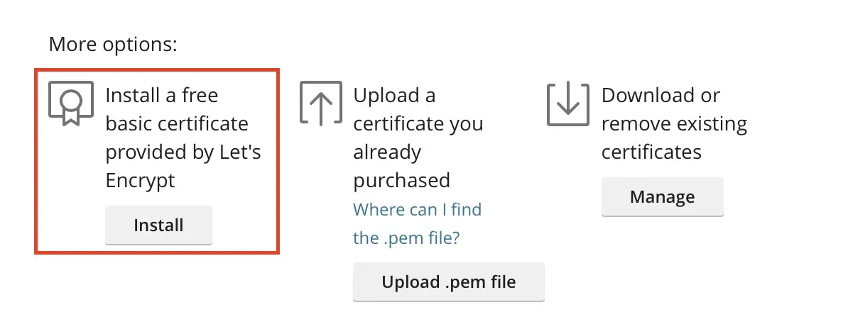 Image: Plesk: Let’s Encrypt