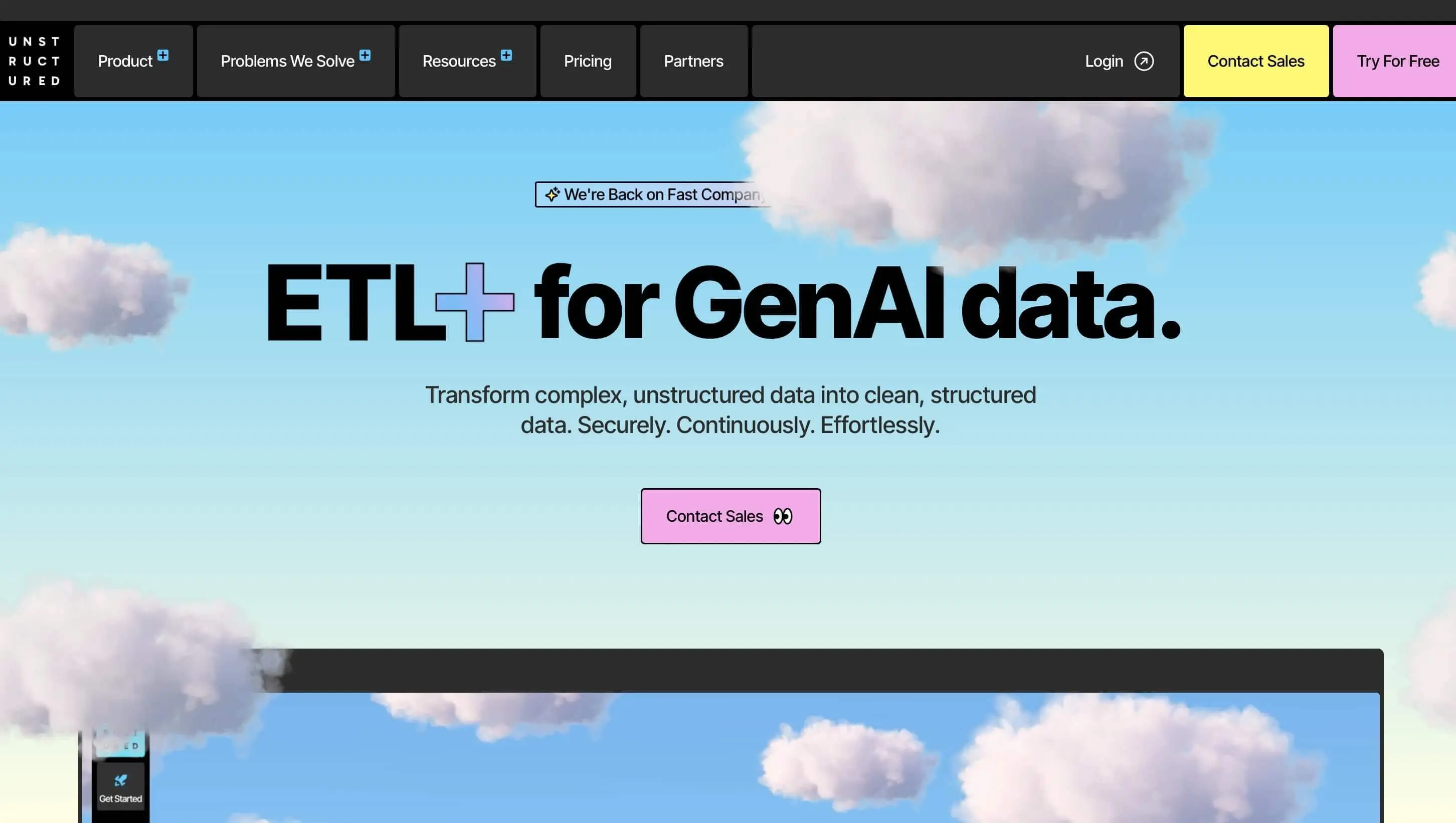 Image: Screenshot of the Unstructured.io website