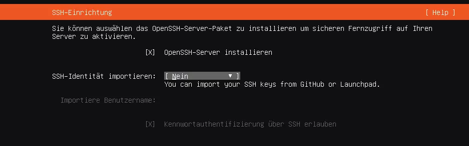Image: Ubuntu Server: SSH setup