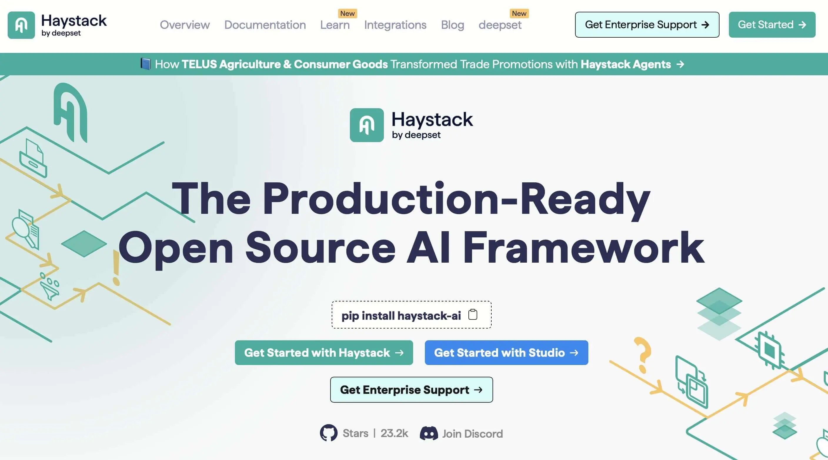 Image: Screenshot of the Haystack website
