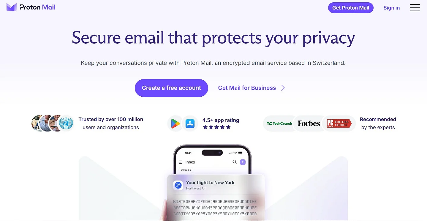 Proton Mail Image: Proton Mail
