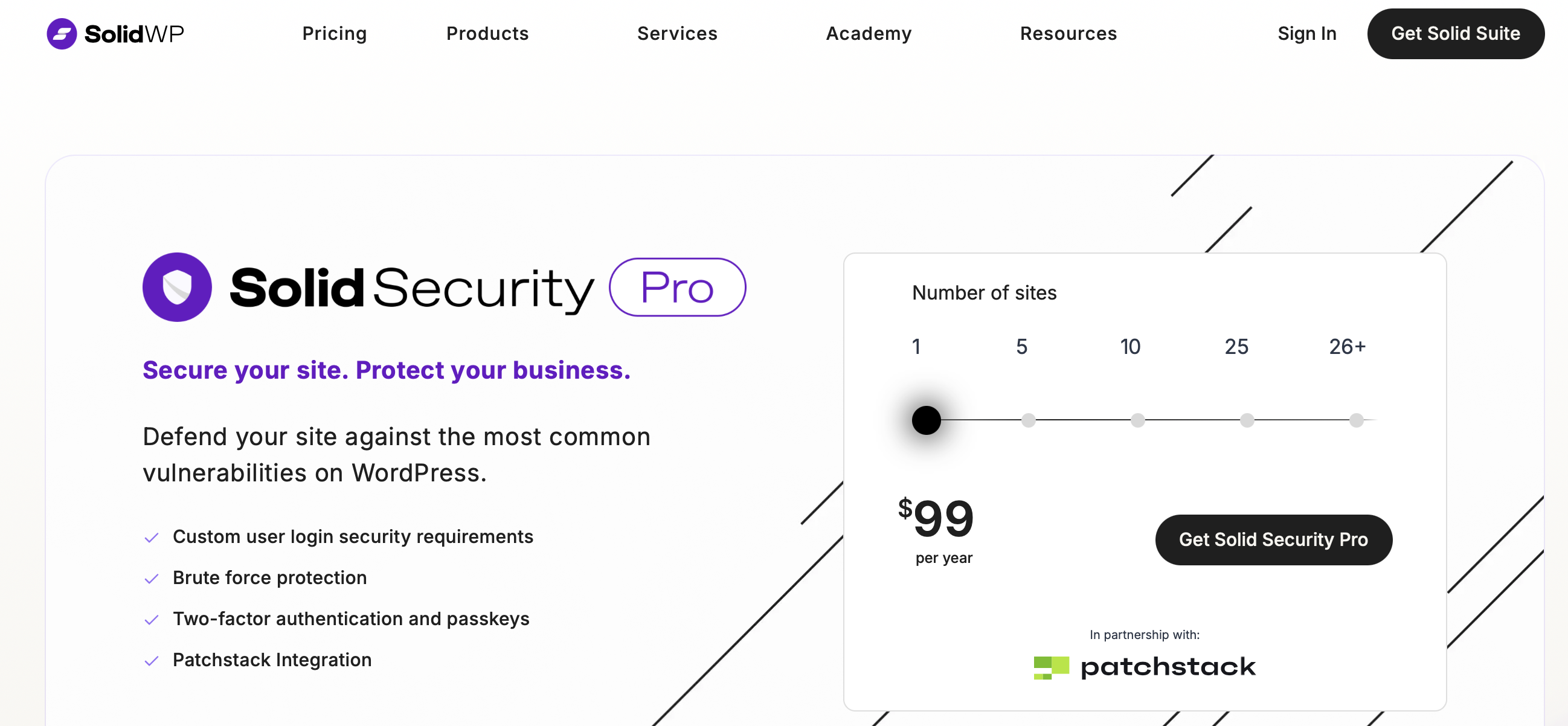 Página web Solid Security Pro Imagen: Página web Solid Security Pro