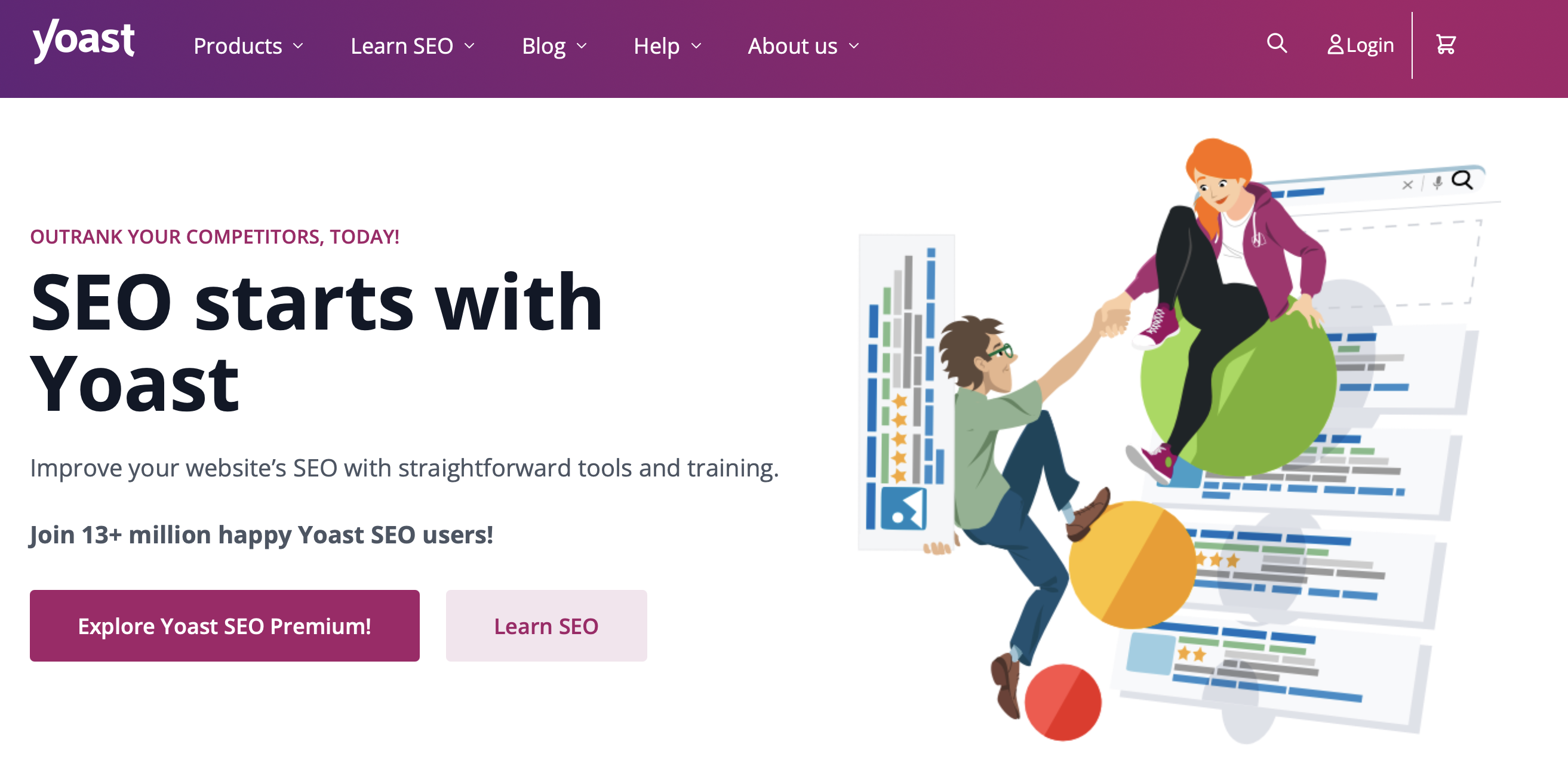Página web del plugin de WordPress Yoast Imagen: Página web del plugin de WordPress Yoast