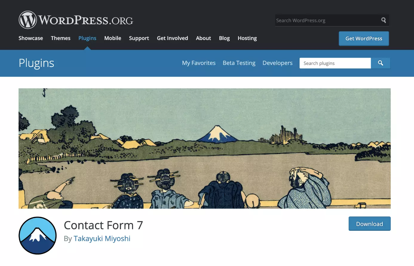 Imagen: Puedes descargar Contact Form 7 en WordPress.org