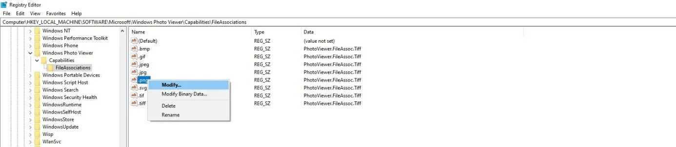 Imagen: Edición de valores en el registro de Windows 10