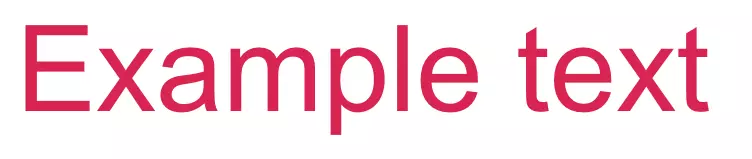 Imagen: Resultado de aplicar la propiedad color a un texto de ejemplo