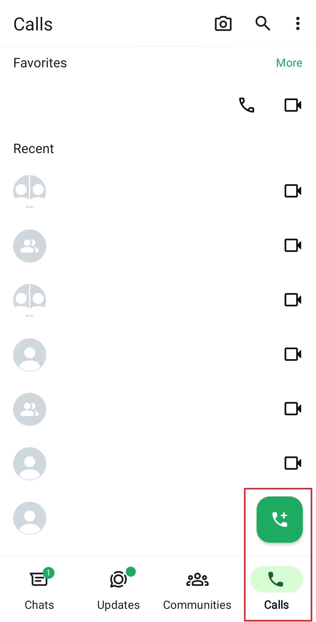 Imagen: WhatsApp: pestaña “Llamadas”