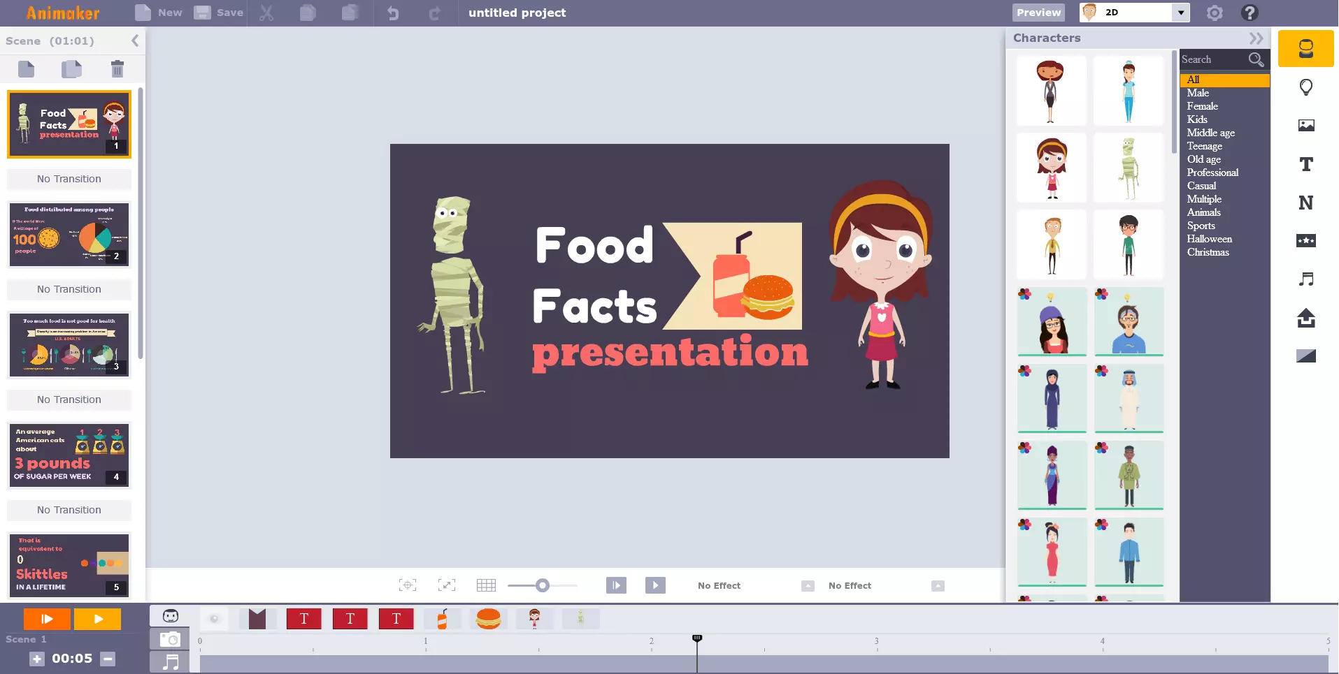 Imagen: Captura de pantalla de Animaker