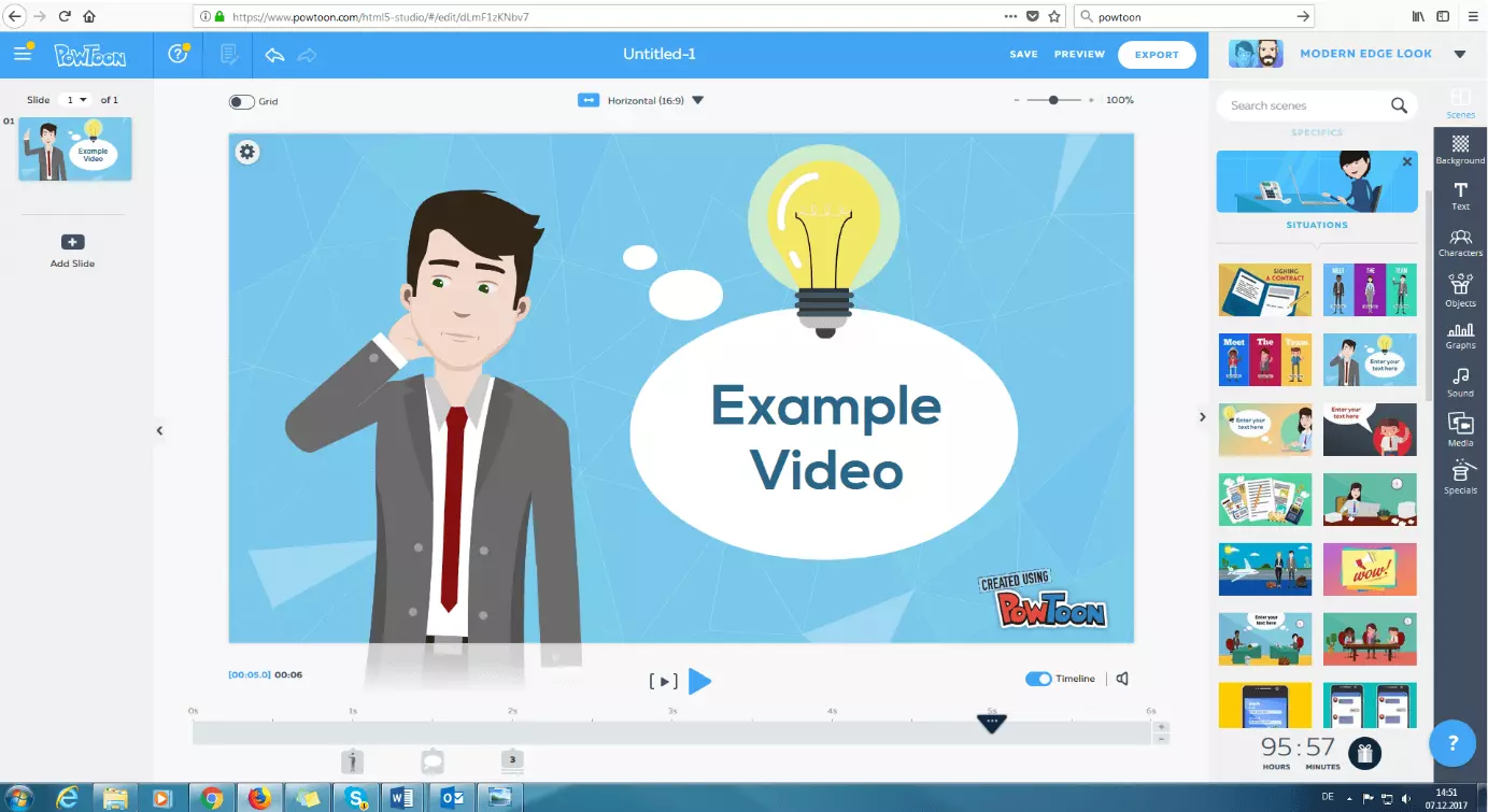 Imagen: Captura de pantalla de PowToon