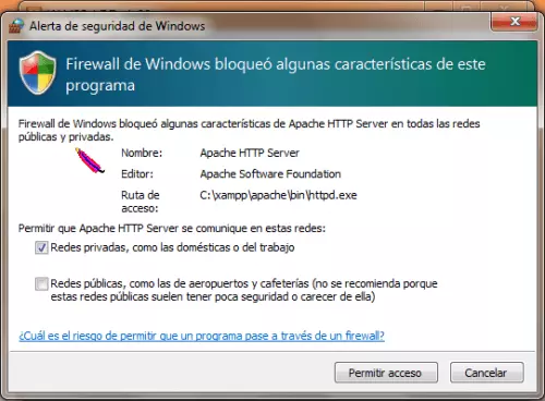 Imagen: Configuración de Firewall