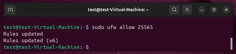Puerto en uso (25565) en Ubuntu 24.04 Imagen: Puerto en uso (25565) en Ubuntu 24.04