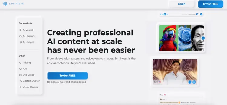 Captura de pantalla de la página web de von Synthesys Captura de pantalla de la página web de von Synthesys