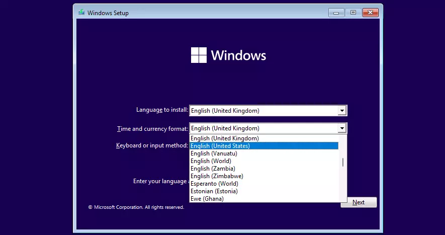 Imagen: Actualizar a Windows 11: configuración del idioma