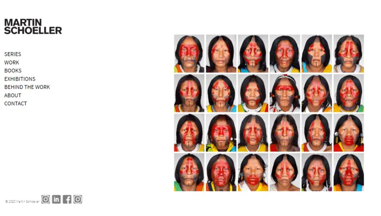 Página web del fotógrafo Martin Schoeller Página web del fotógrafo Martin Schoeller
