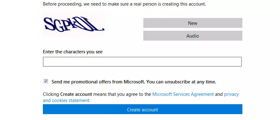 Pregunta de seguridad con un captcha de texto