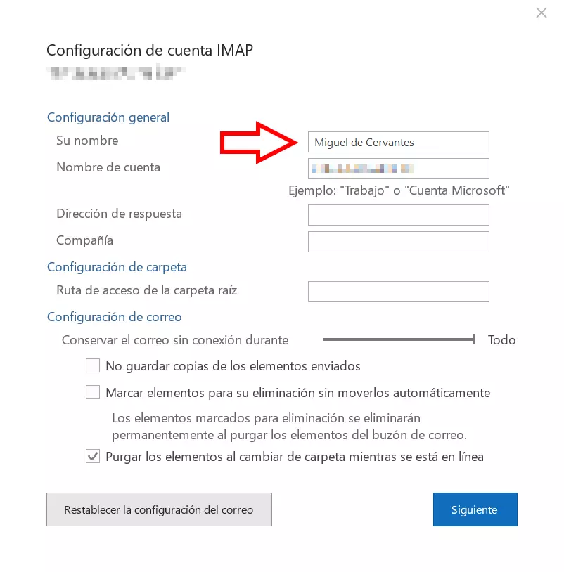Cambiar el remitente de Outlook: introduce un nombre nuevo Cambiar el remitente de Outlook: introduce un nombre nuevo