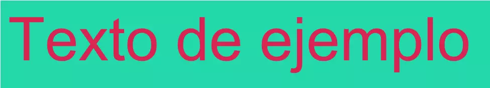Imagen: Ejemplo de formato para el color de fondo