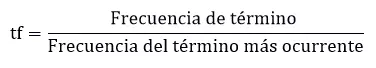 Imagen: term frequency